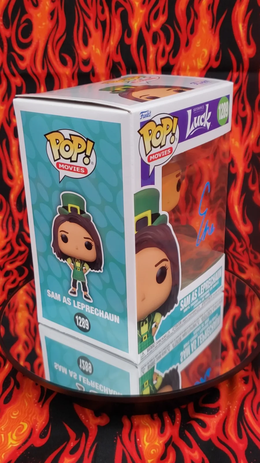 Eva Noblezada — Eva Noblezada Signed "Luck" 1289 Sam as Leprechaun Funko Pop! Vinyl Figure (BAS), изображение 2