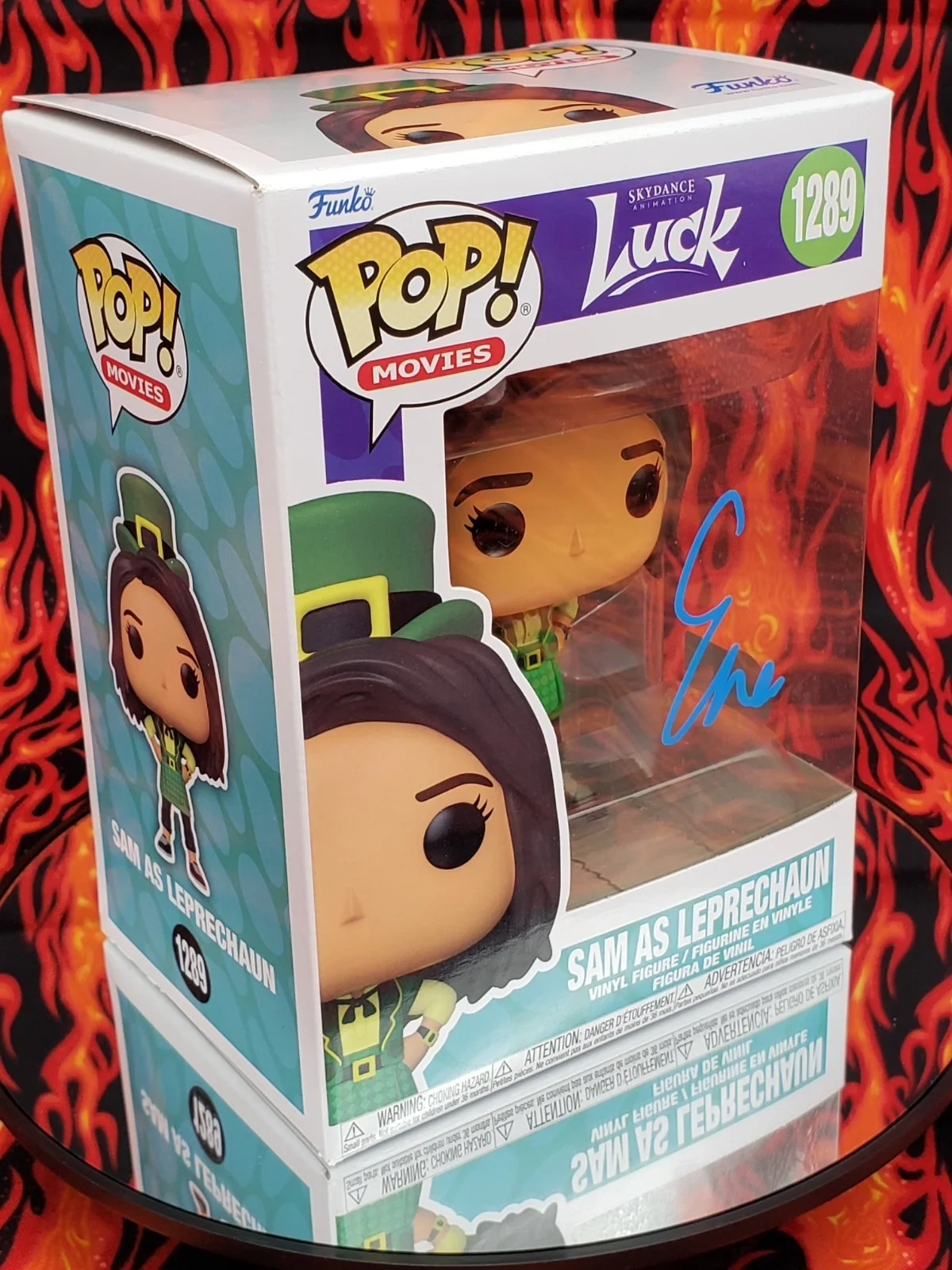 Eva Noblezada — Eva Noblezada Signed "Luck" 1289 Sam as Leprechaun Funko Pop! Vinyl Figure (BAS), изображение 3