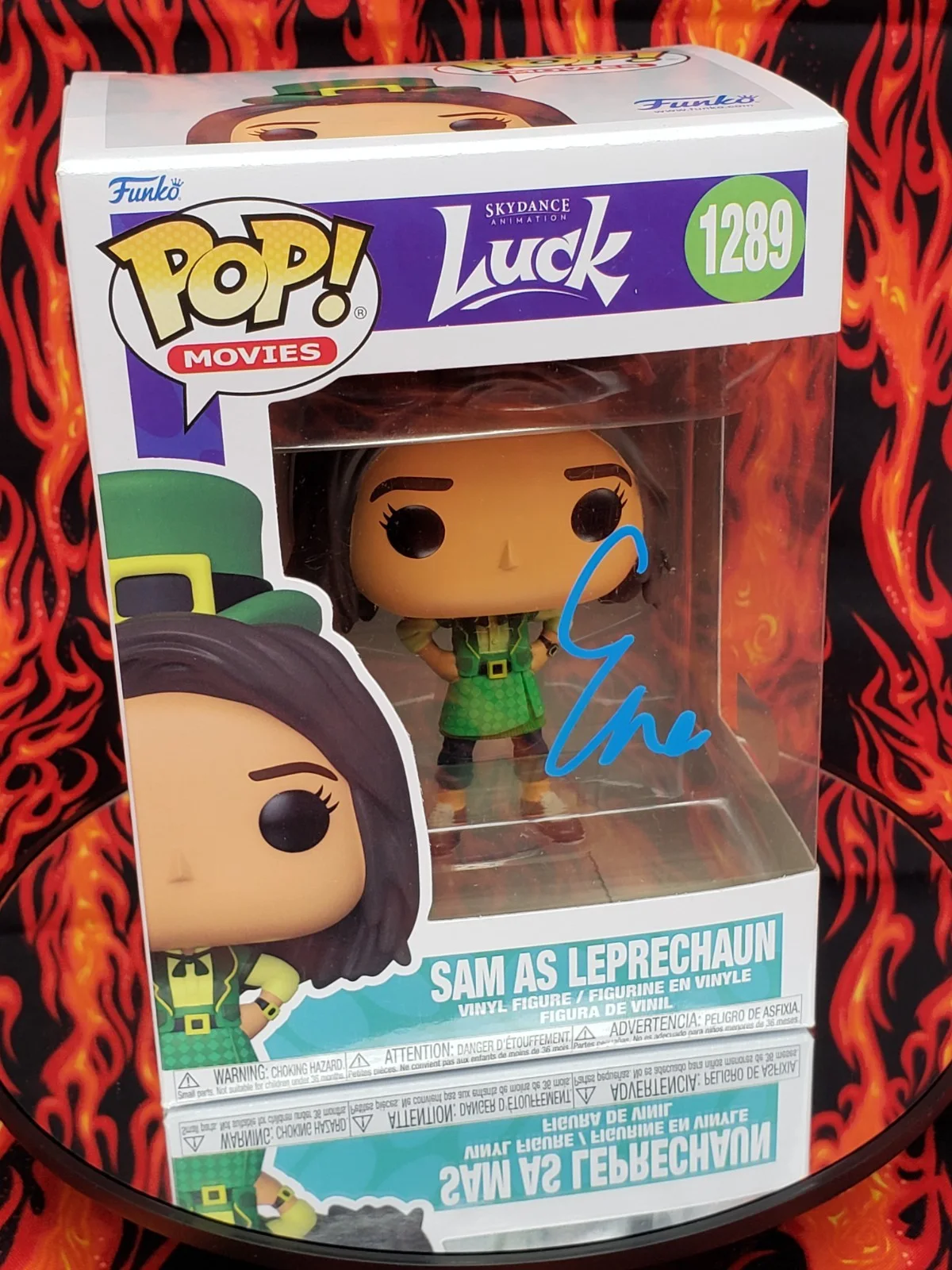 Eva Noblezada — Eva Noblezada Signed "Luck" 1289 Sam as Leprechaun Funko Pop! Vinyl Figure (BAS), изображение 4