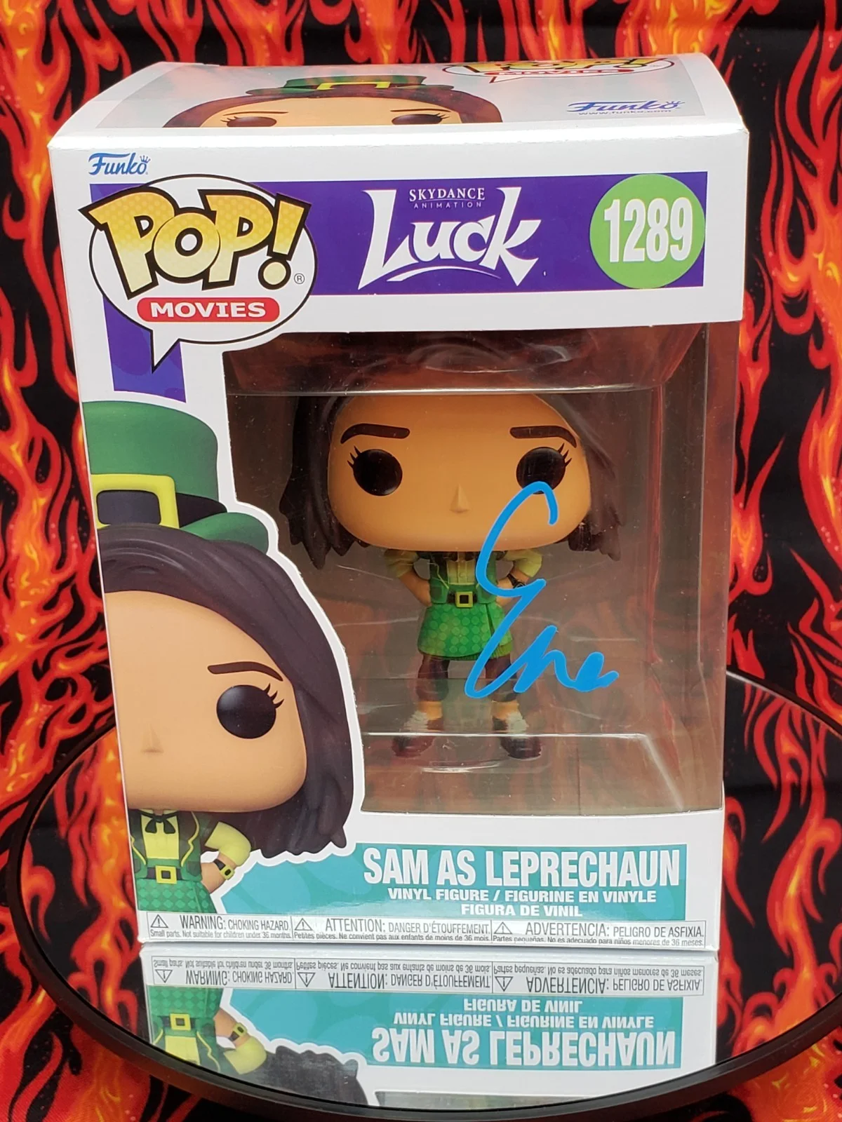 Eva Noblezada — Eva Noblezada Signed "Luck" 1289 Sam as Leprechaun Funko Pop! Vinyl Figure (BAS), изображение 5