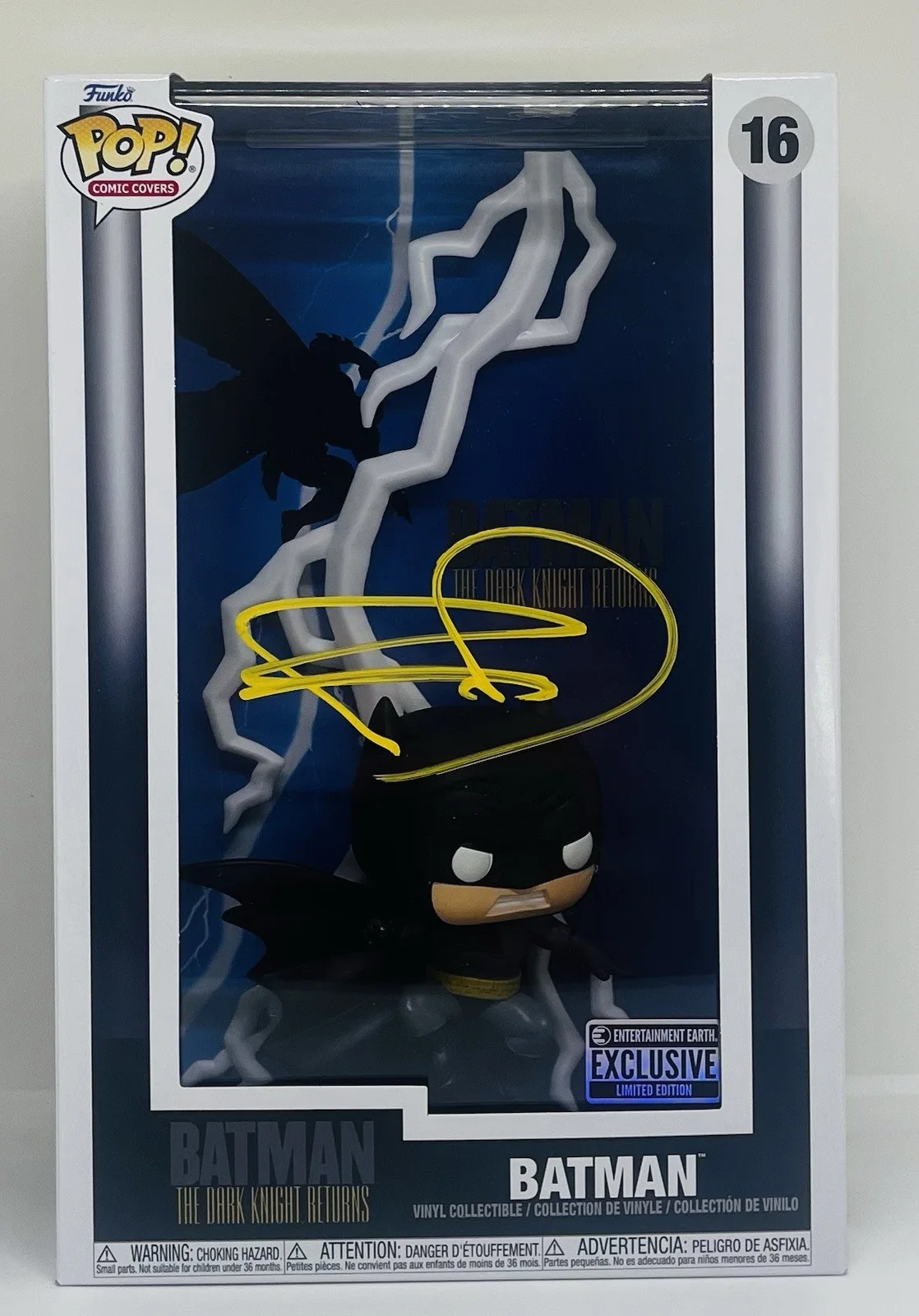 FRANK MILLER — FRANK MILLER SIGNED BATMAN THE DARK KNIGHT RETURNS COMIC POP FUNKO FIGURE JSA, image 2