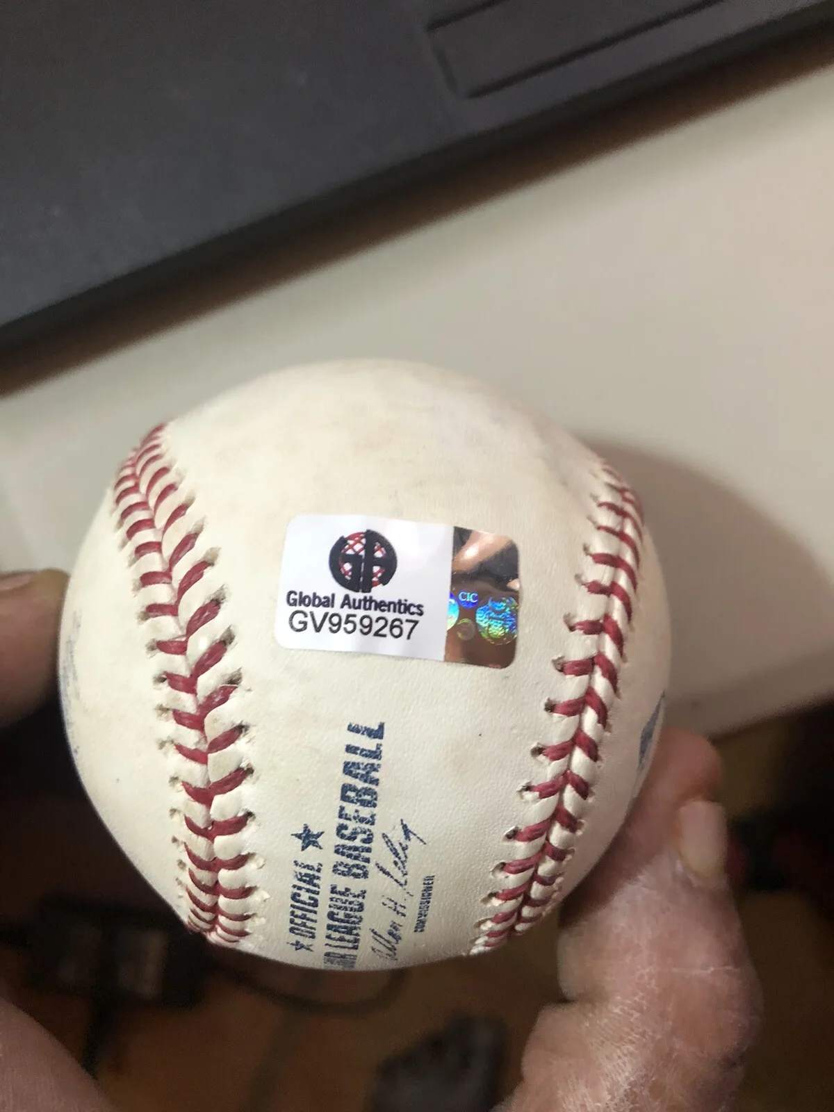 Andy Garcia — Andy Garcia Auto MLB Ball, On Sweet spot. W/COA,GODFATHER, Ocean 11, image 2