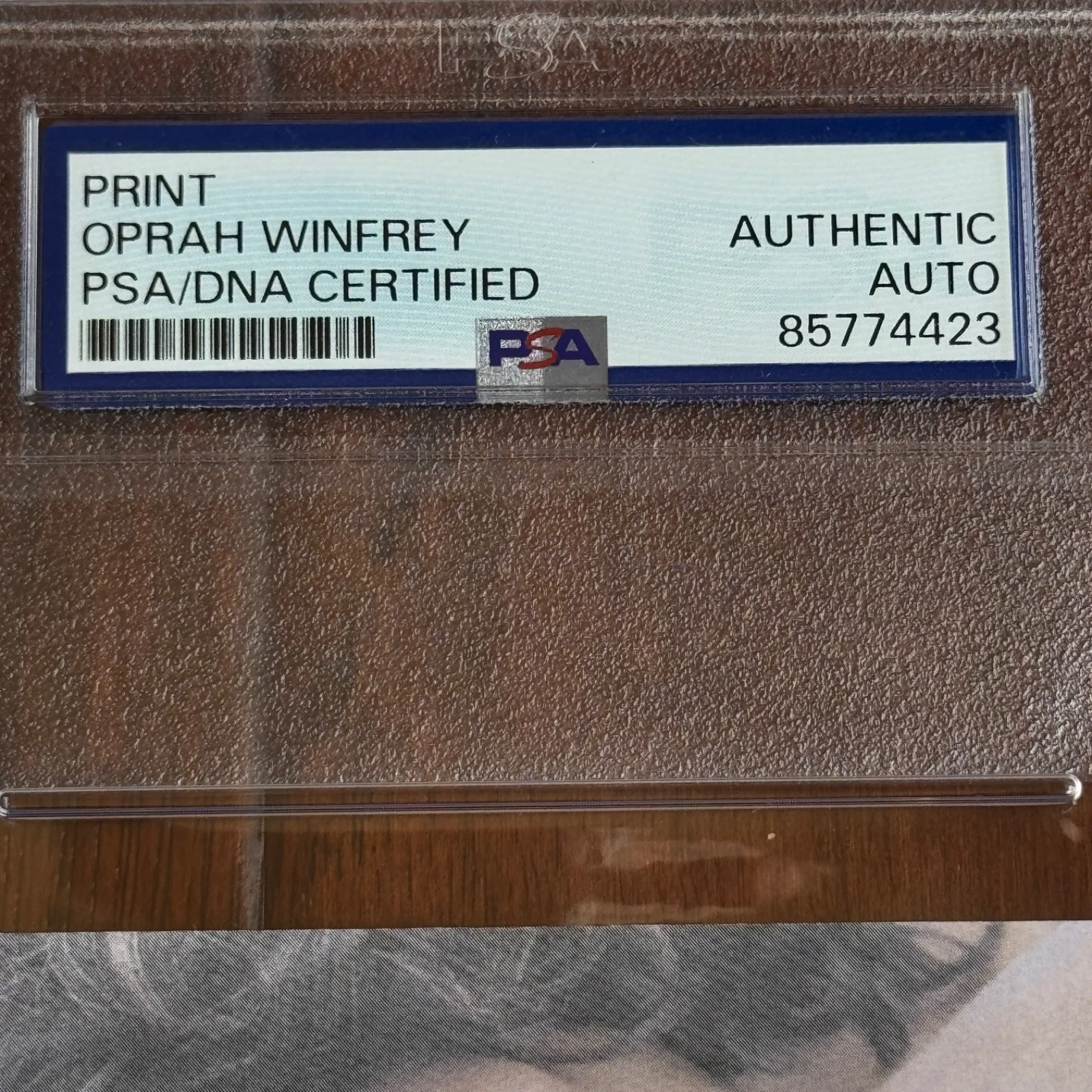 OPRAH WINFREY Autograph OPRAH SHOW Souvenir Print FULL NAME Signed * PSA, image 4