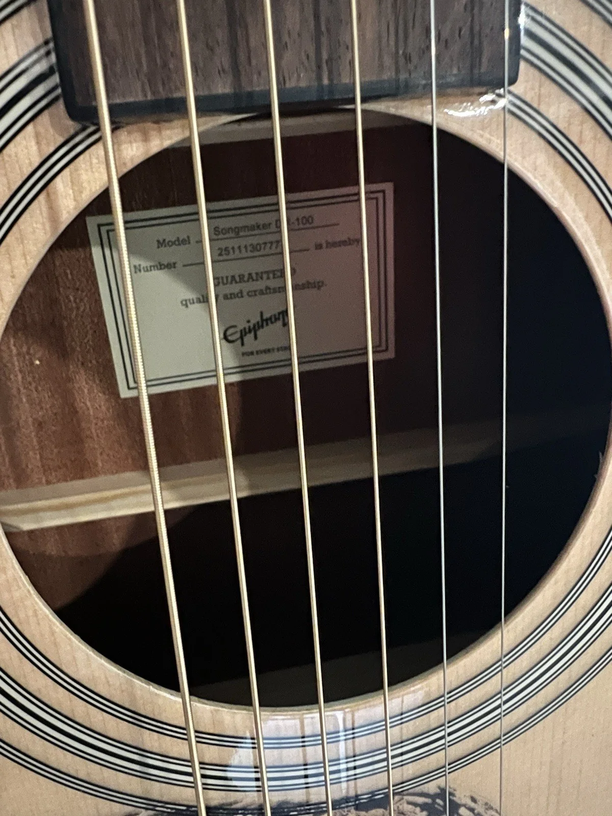 2026 Morgan Wallen Signed Still The Problem Tour Epiphone Acoustic Guitar New, image 3