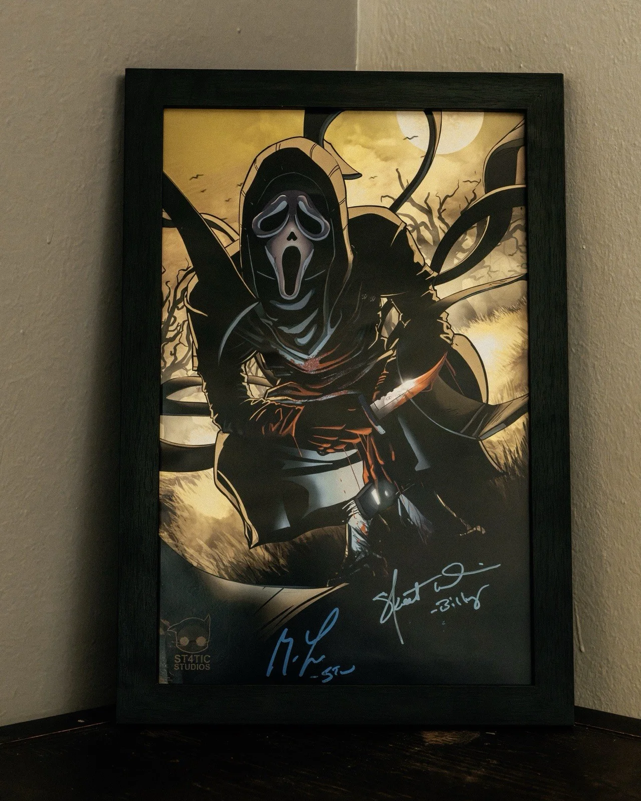 JSA Certified Dual-Signed Ghostface (Scream) Original Autographed Photo/Print, image 3