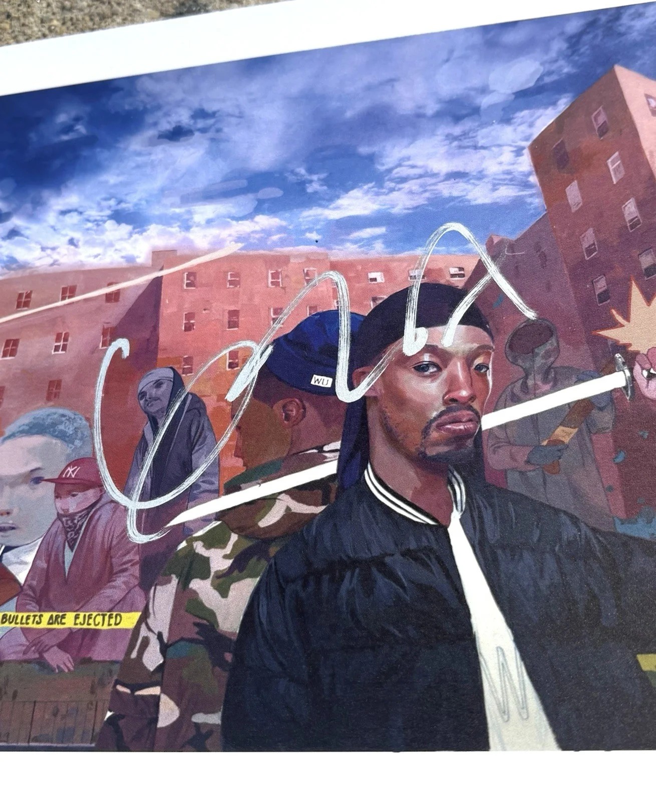 GZA SIGNED Liquid Swords Art Lithograph Print WU TANG CLAN, image 2