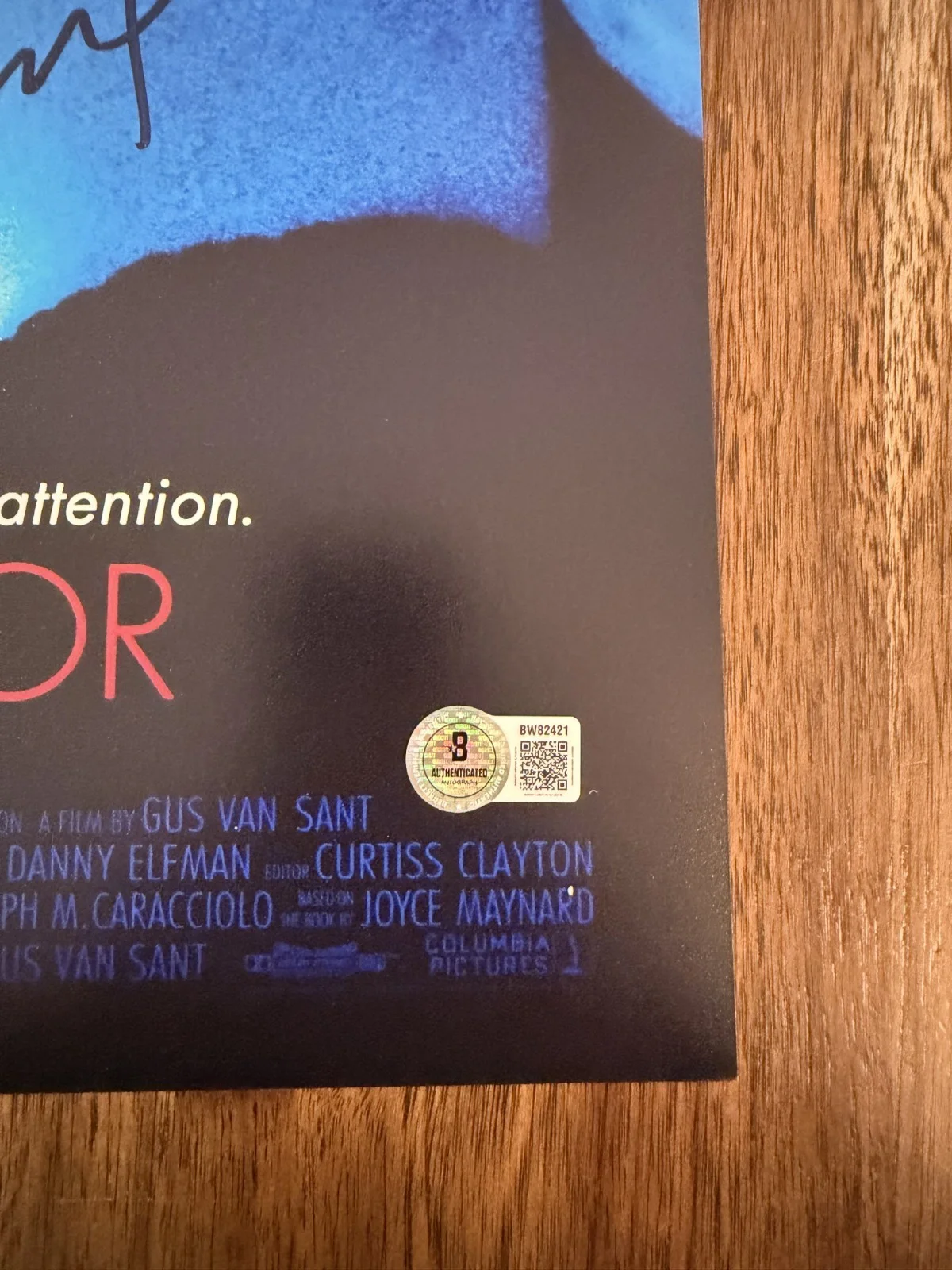 Gus Van Sant ‘To Die For' Movie Director Signed 12x18 Photo Beckett, изображение 2