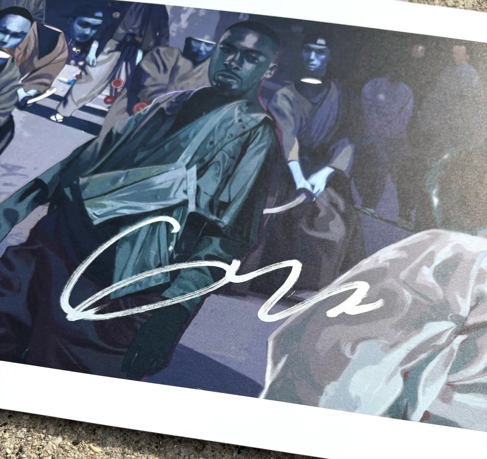 GZA SIGNED Liquid Swords Art Lithograph Print WU TANG CLAN C, image 2