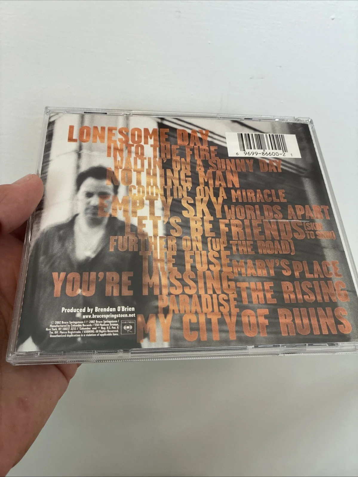 Bruce Springsteen The Rising CD Signed Autographed Insert, image 3