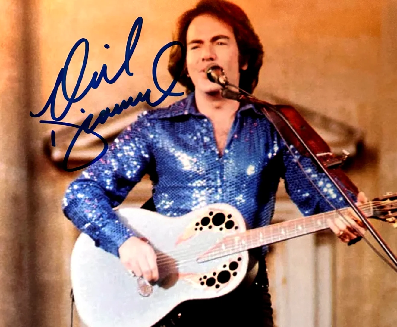 NEIL DIAMOND Signed Original 8x10" Authentic Autograph GENUINE w/COA, image 3