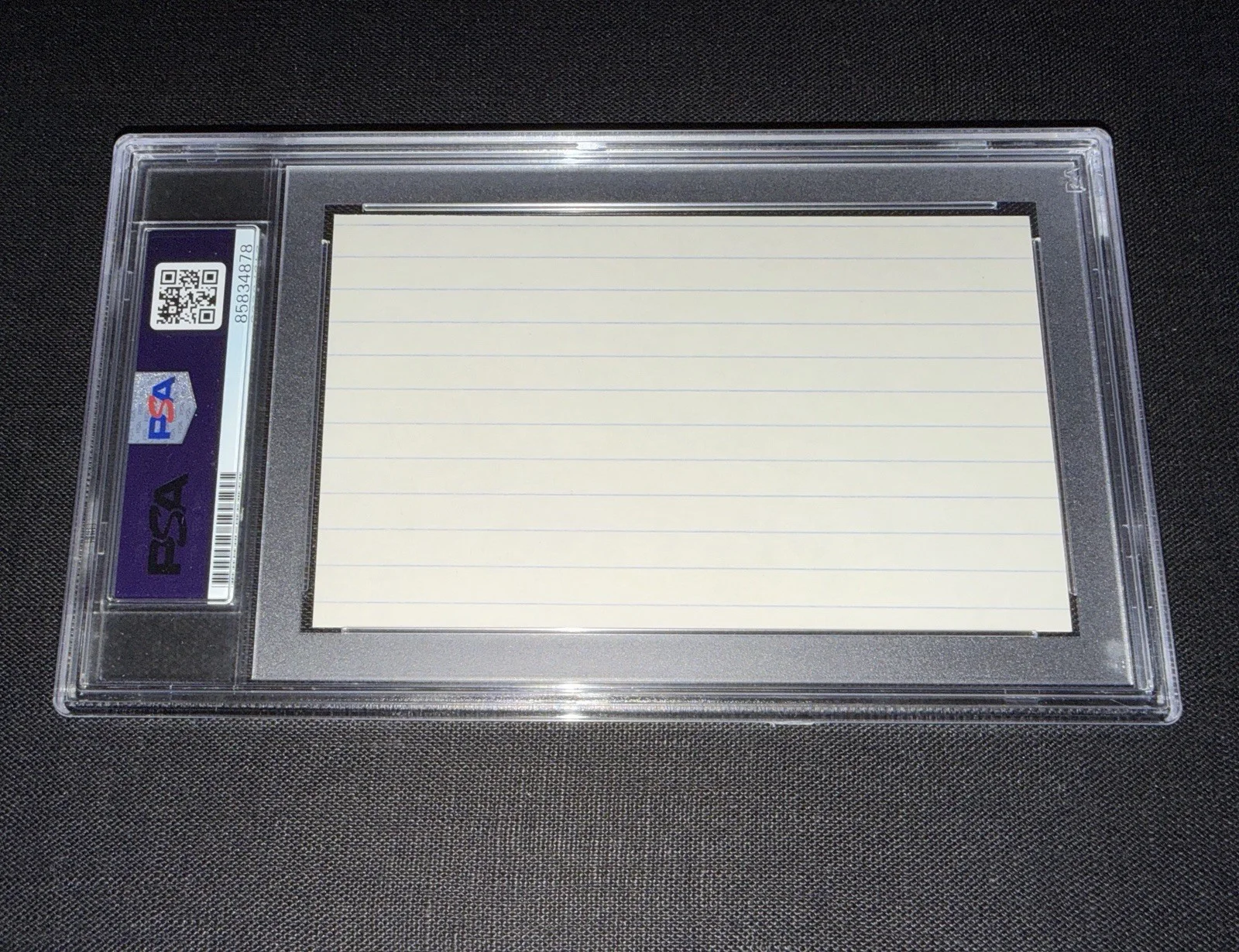 Vincent Price Signed 3x5 Index Card PSA Slabbed Actor, image 2