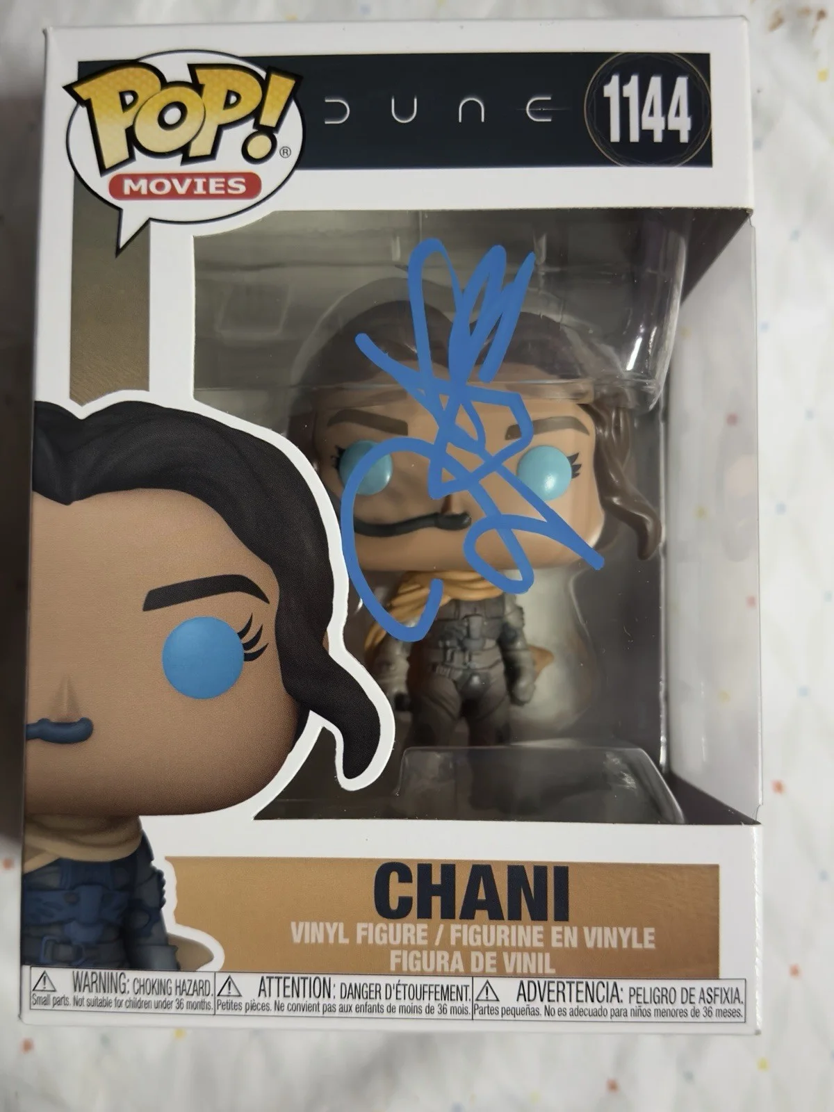 Funko Pop Dune Chani Signed by Zendaya + Video Proof Autographed Collectible, изображение 2
