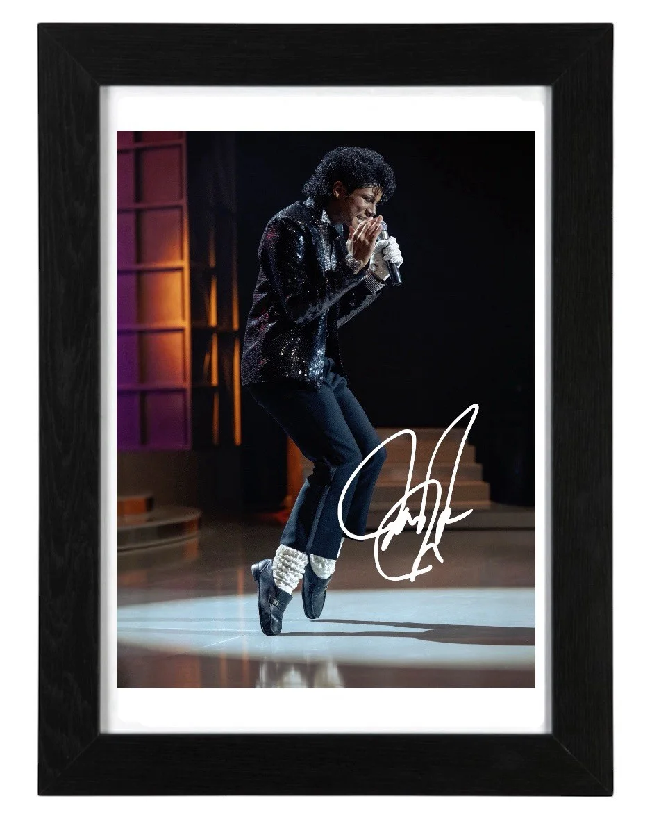 Jaafar Jackson Signed Autograph PHOTO Pre Print 6x4 Framed Michael Jackson Film, image 2