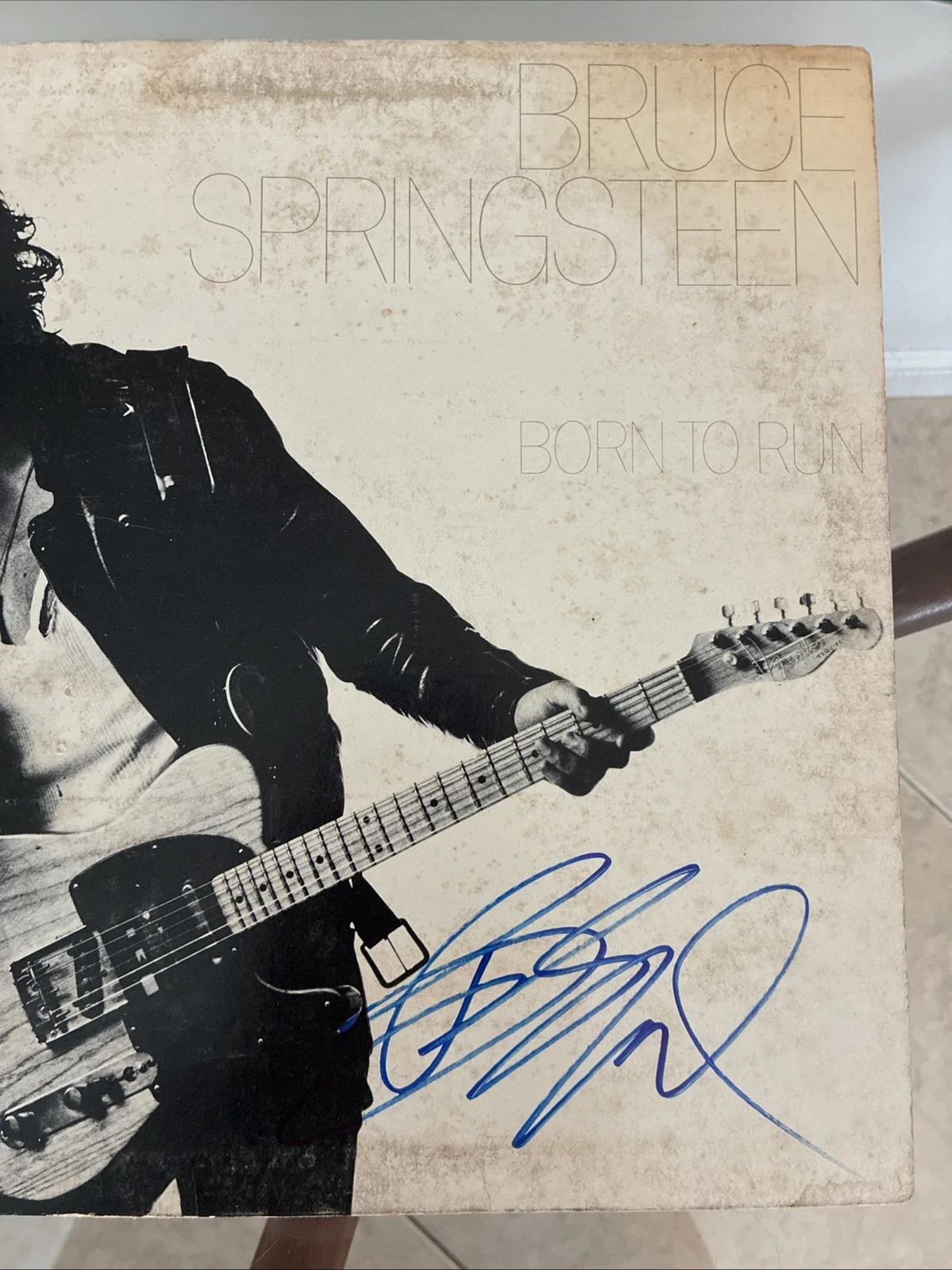 BRUCE SPRINGSTEEN Signed Autograph Born To Run Record Album, image 4