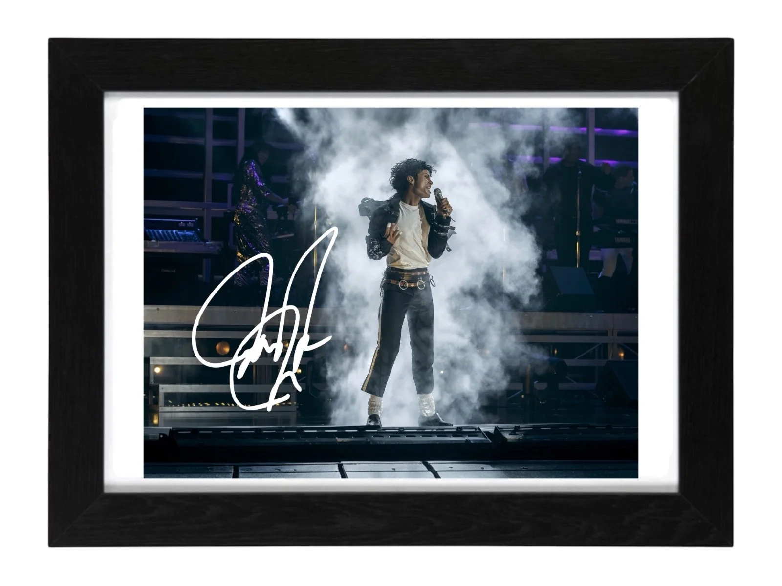 Jaafar Jackson Signed Autograph PHOTO Pre Print 6x4 Framed Michael Jackson Film, изображение 3