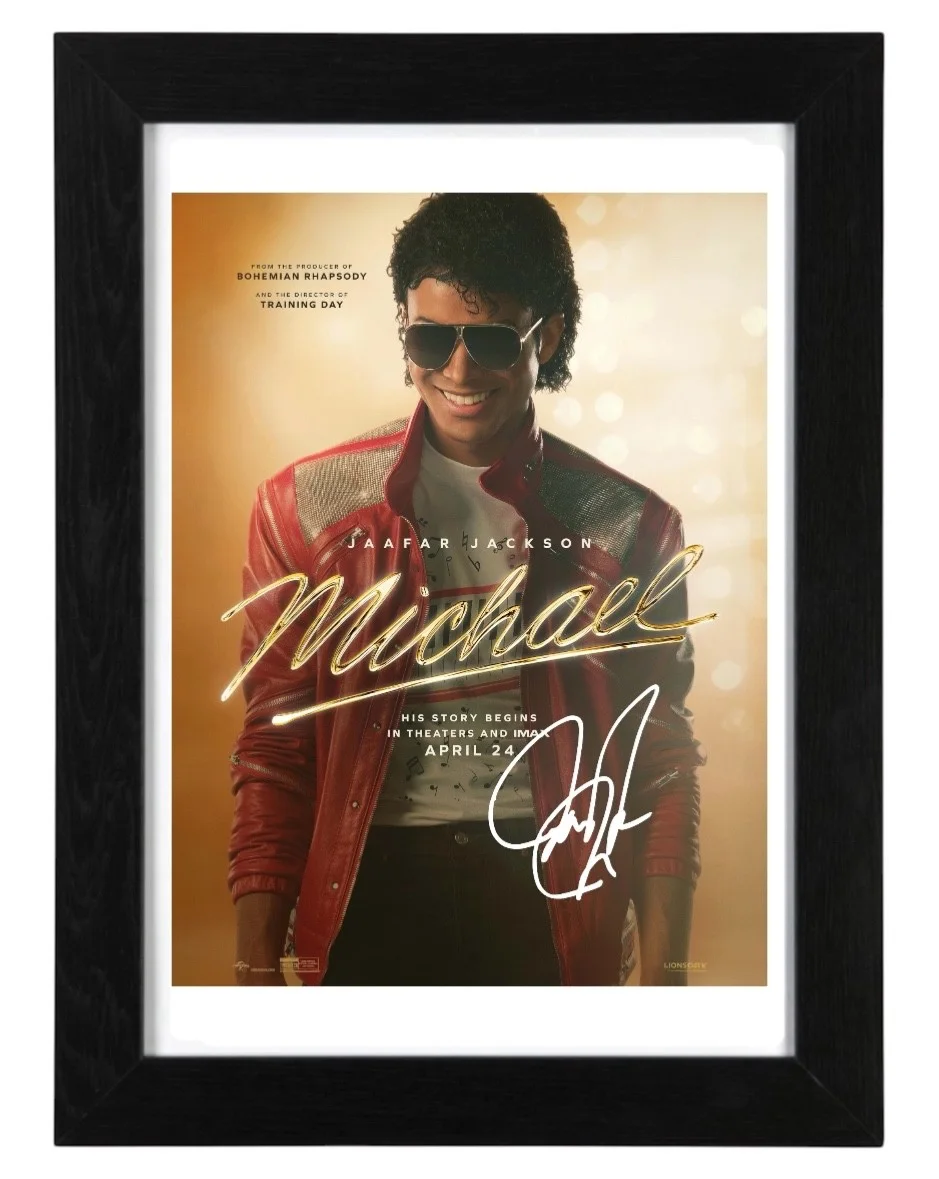 Jaafar Jackson Signed Autograph PHOTO Pre Print 6x4 Framed Michael Jackson Film, изображение 3