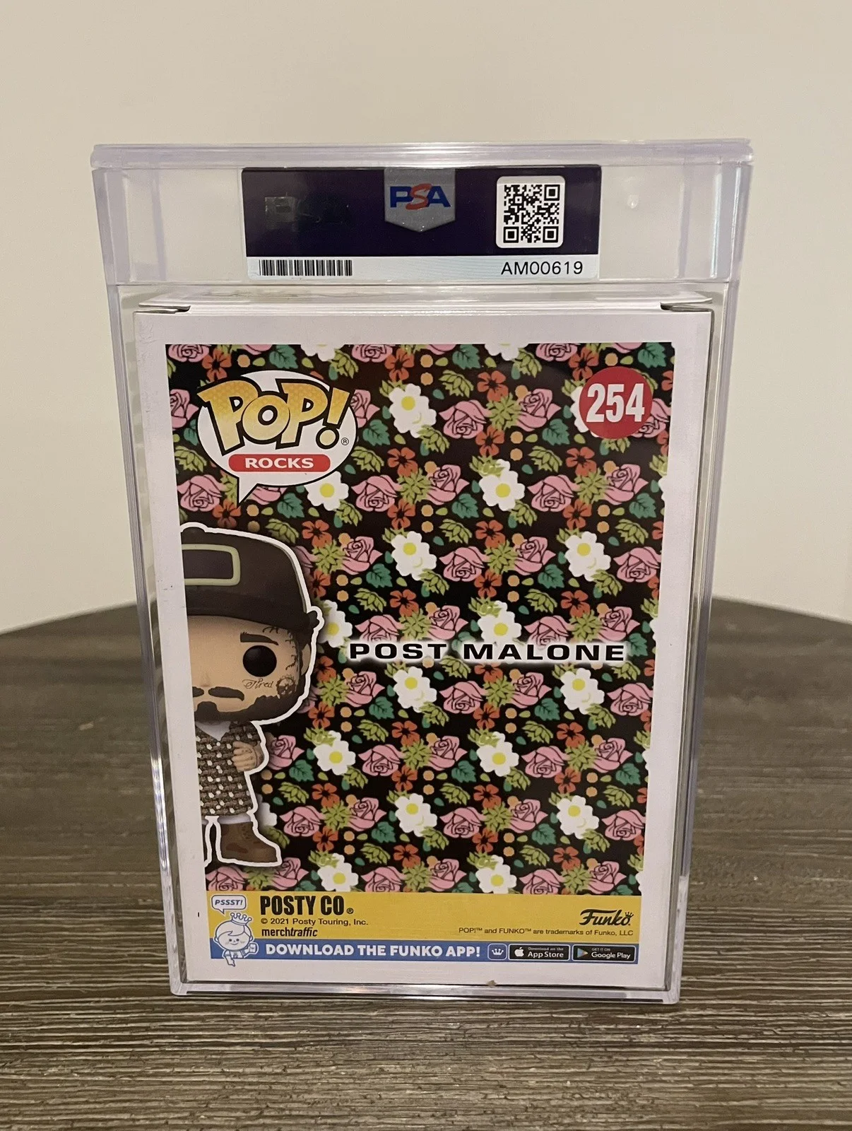 Post Malone Funko Pop #254 Nirvana Tribute Sundress PSA Encapsulated AUTO, image 4