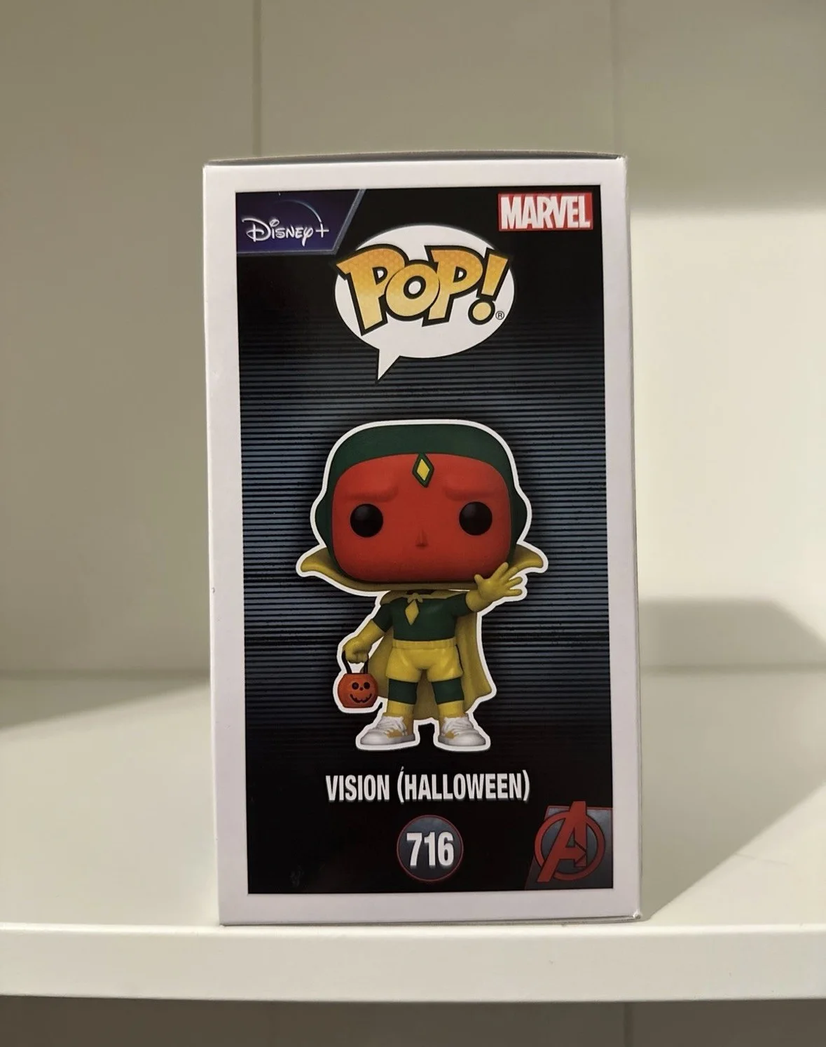 Paul Bettany Signed Vision (Halloween) Funko Pop 716. WandaVision SWAU, изображение 5