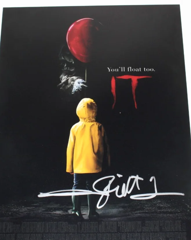 DIRECTOR ANDY MUSCHIETTI SIGNED 'IT' 12x18 MOVIE POSTER 2 BECKETT BAS COA PROOF, изображение 2