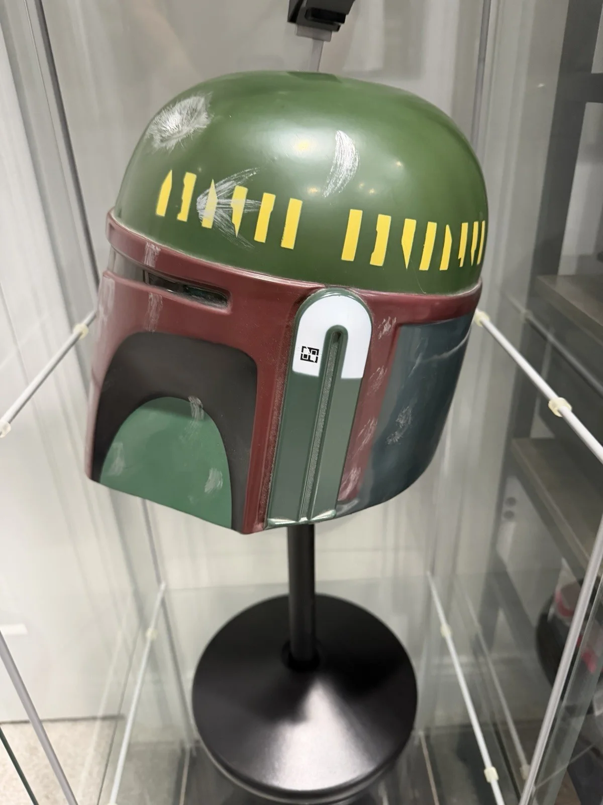 Star Wars Jeremy Bulloch Signed Boba Fett Helmet Celebrity Authentics W/Stand🔥, изображение 3