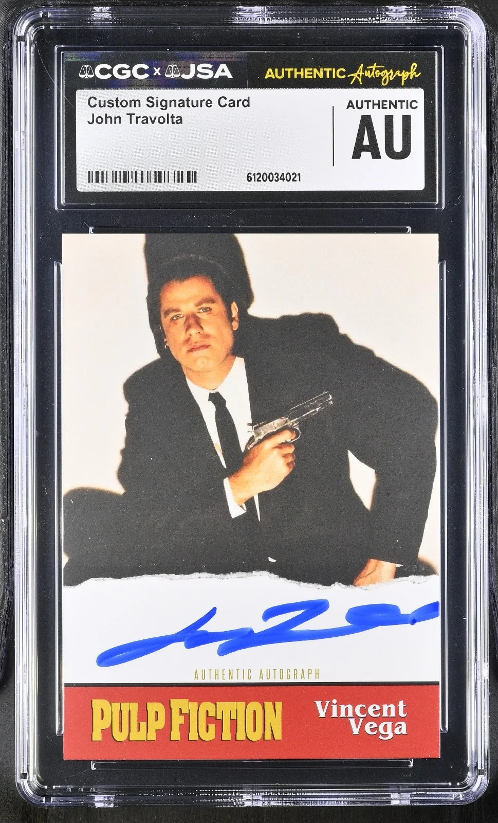 John Travolta — Custom Card Pulp Fiction #94 Signed John Travolta CGC x JSA Authentic AUTO, image 4