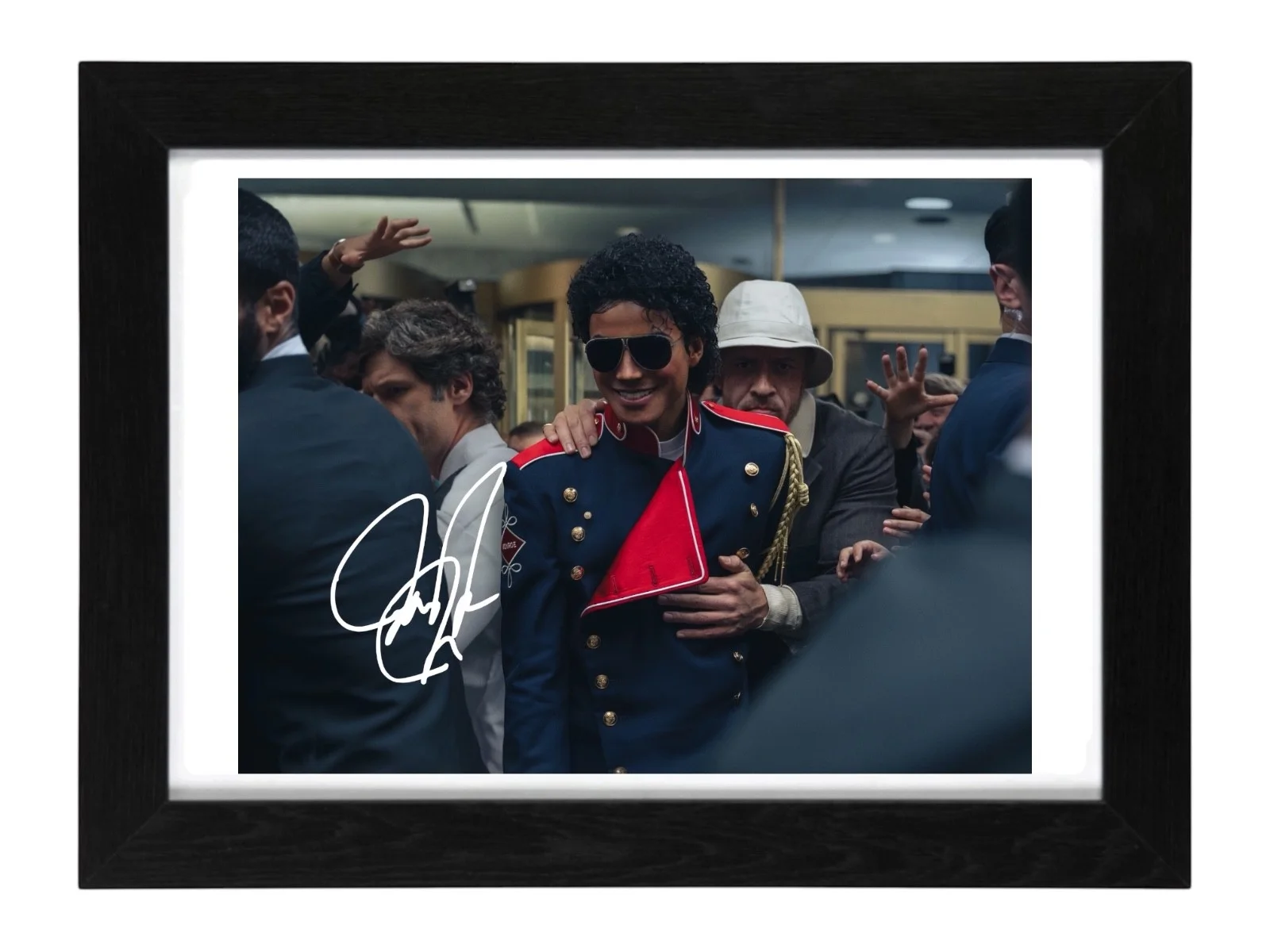 Jaafar Jackson Signed Autograph PHOTO Pre Print 6x4 Framed Michael Jackson Film, image 3