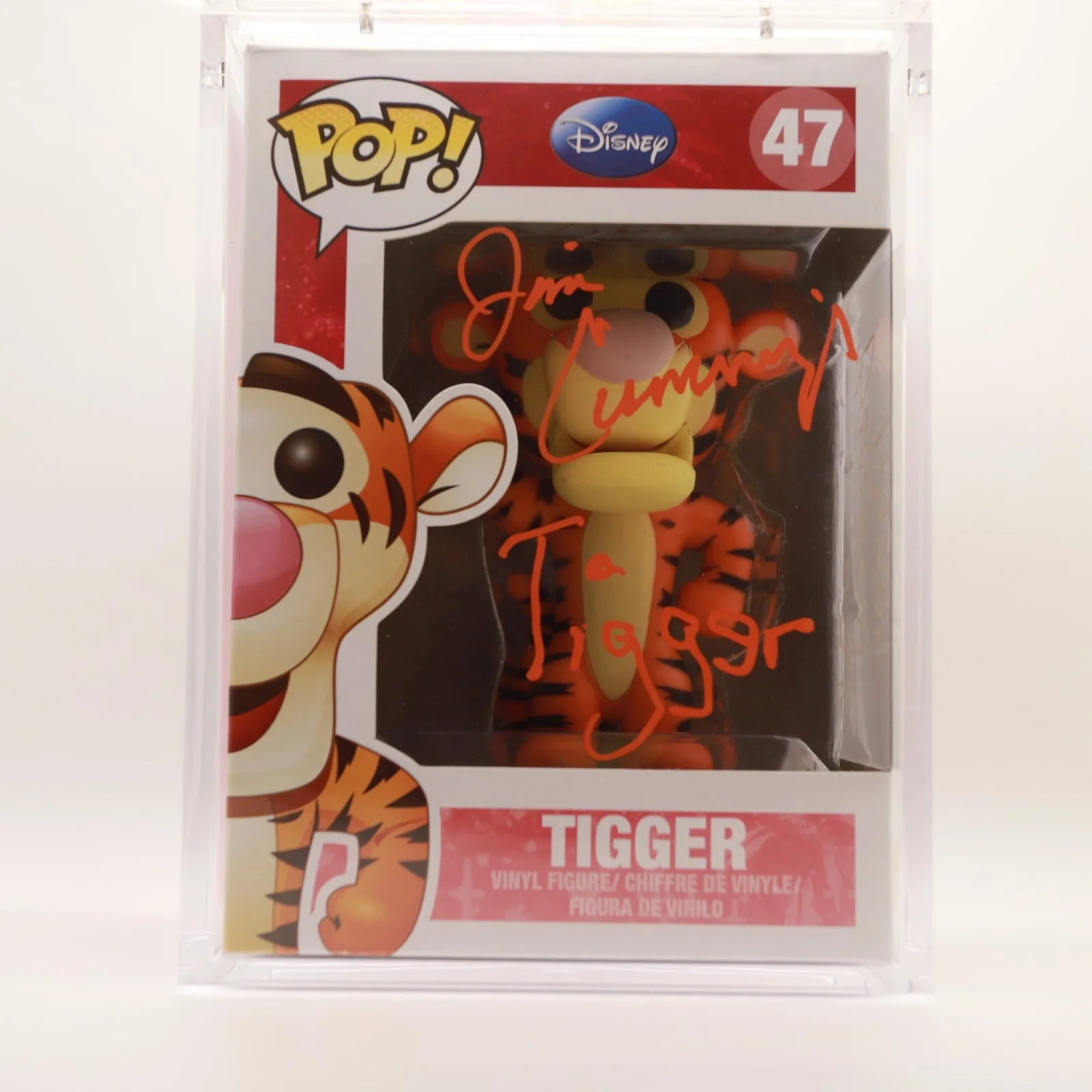 Jim Cummings — Funko Pop 47 Tigger Winnie the Pooh signed by Jim Cummings w/ quote JSA COA Mint, изображение 2