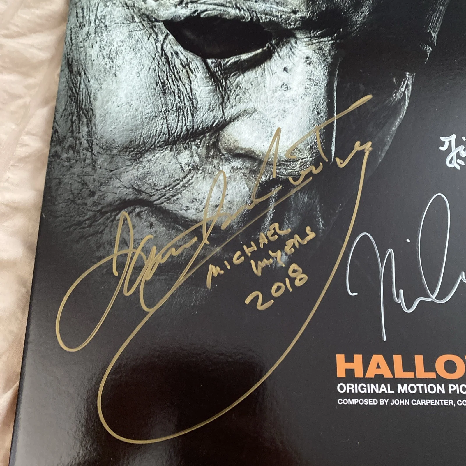 Halloween 2018 Soundtrack Signed By Nick castle And James Jude Courtney, изображение 2