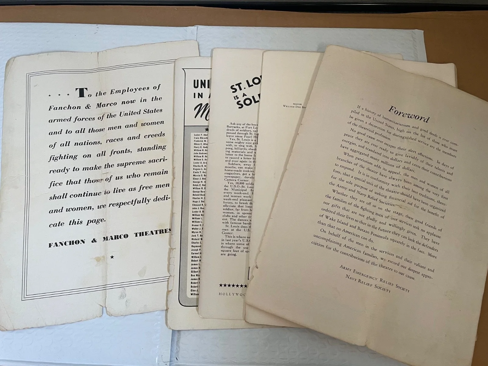 READ LISTING — 1942 HOLLYWOOD VICTORY CARAVAN PROGRAM **MOVIE STAR AUTOGRAPHS** / READ LISTING, image 5
