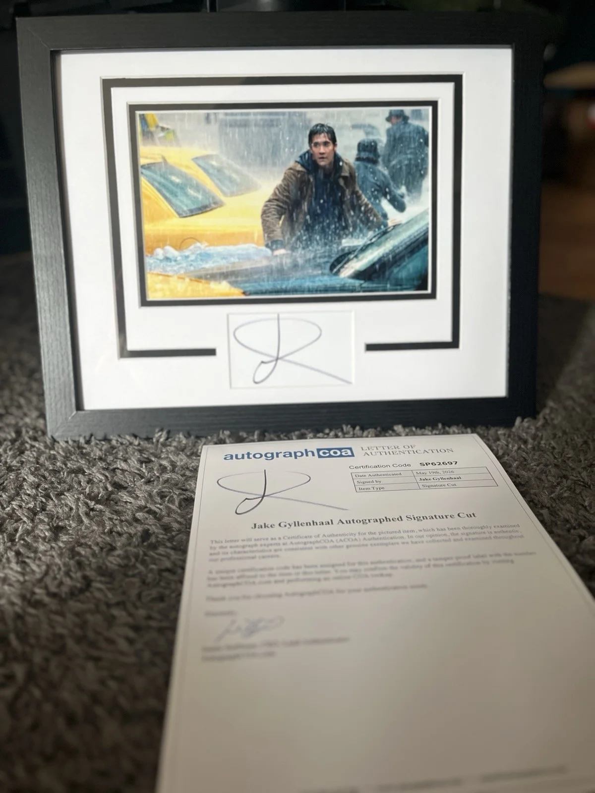 Jake Gyllenhaal — Jake Gyllenhaal AUTOGRAPH Signed Matted Custom Framed 11x14 Display ACOA, image 5