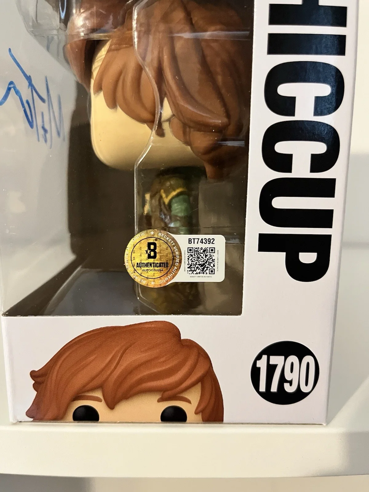 Mason Thames — Mason Thames Signed Hiccup Funko Pop How To Train Your Dragon Autograph BAS COA, изображение 3