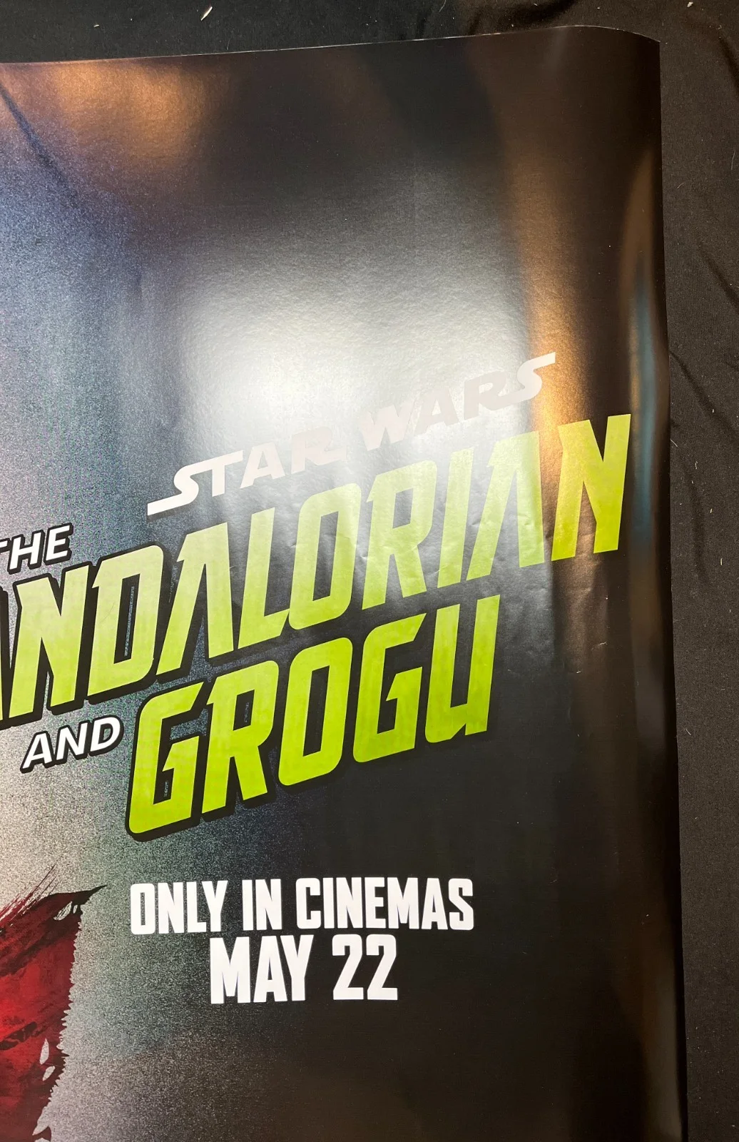 Mandalorian and Grogu Original Advance UK Quad Movie Poster – Double Sided, image 3