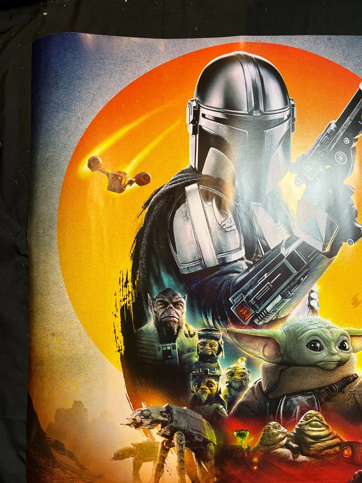Mandalorian and Grogu Original Advance UK Quad Movie Poster – Double Sided, image 4
