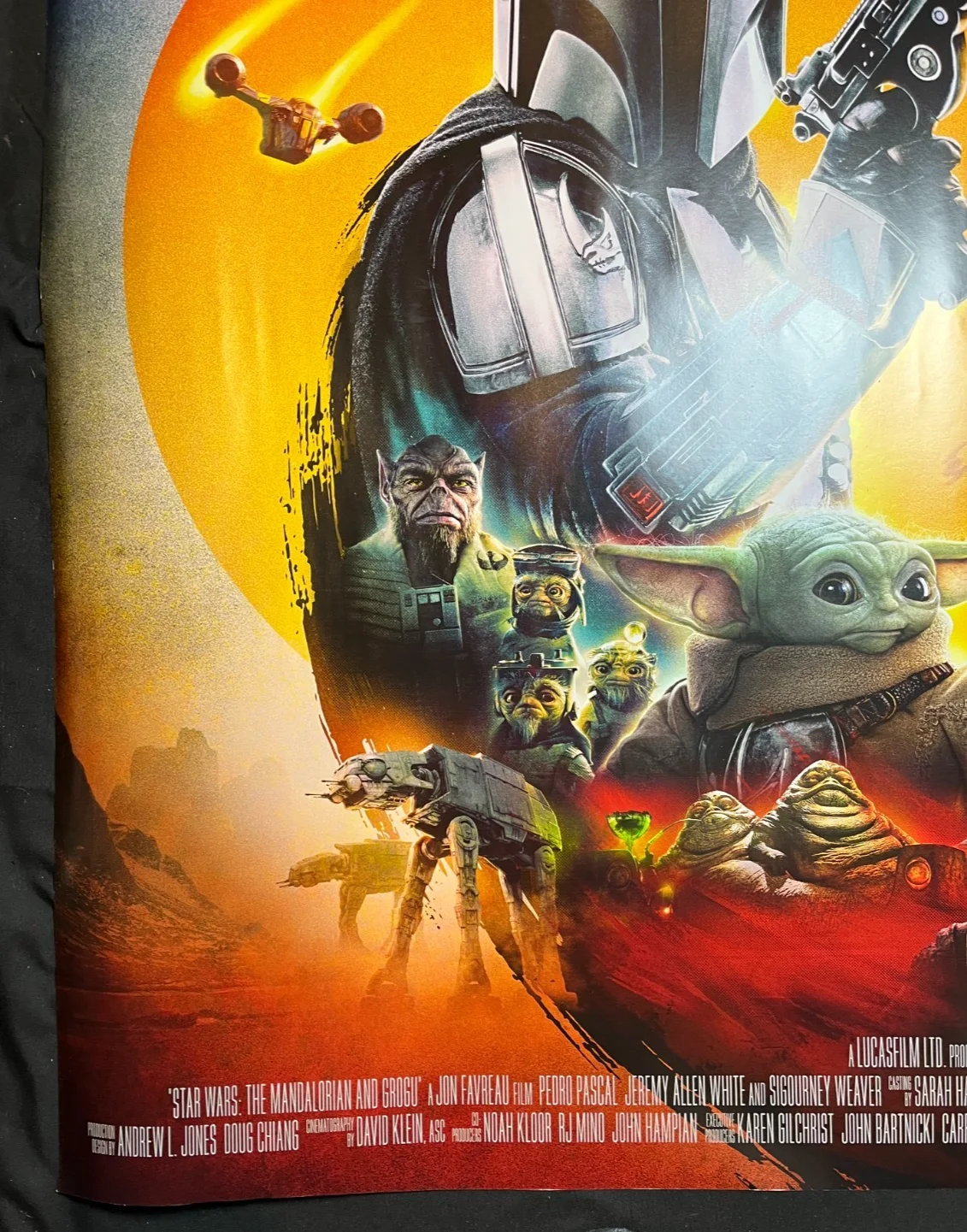 Mandalorian and Grogu Original Advance UK Quad Movie Poster – Double Sided, image 5