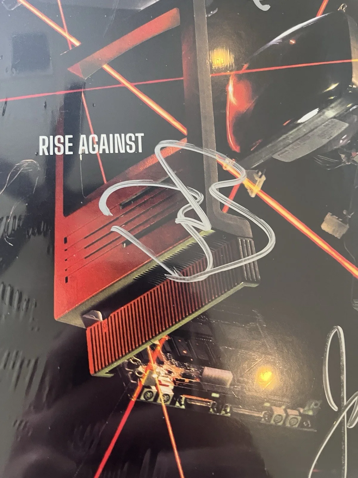 Rise Against Signed Autograph Album Record Vinyl Ricochet, image 3