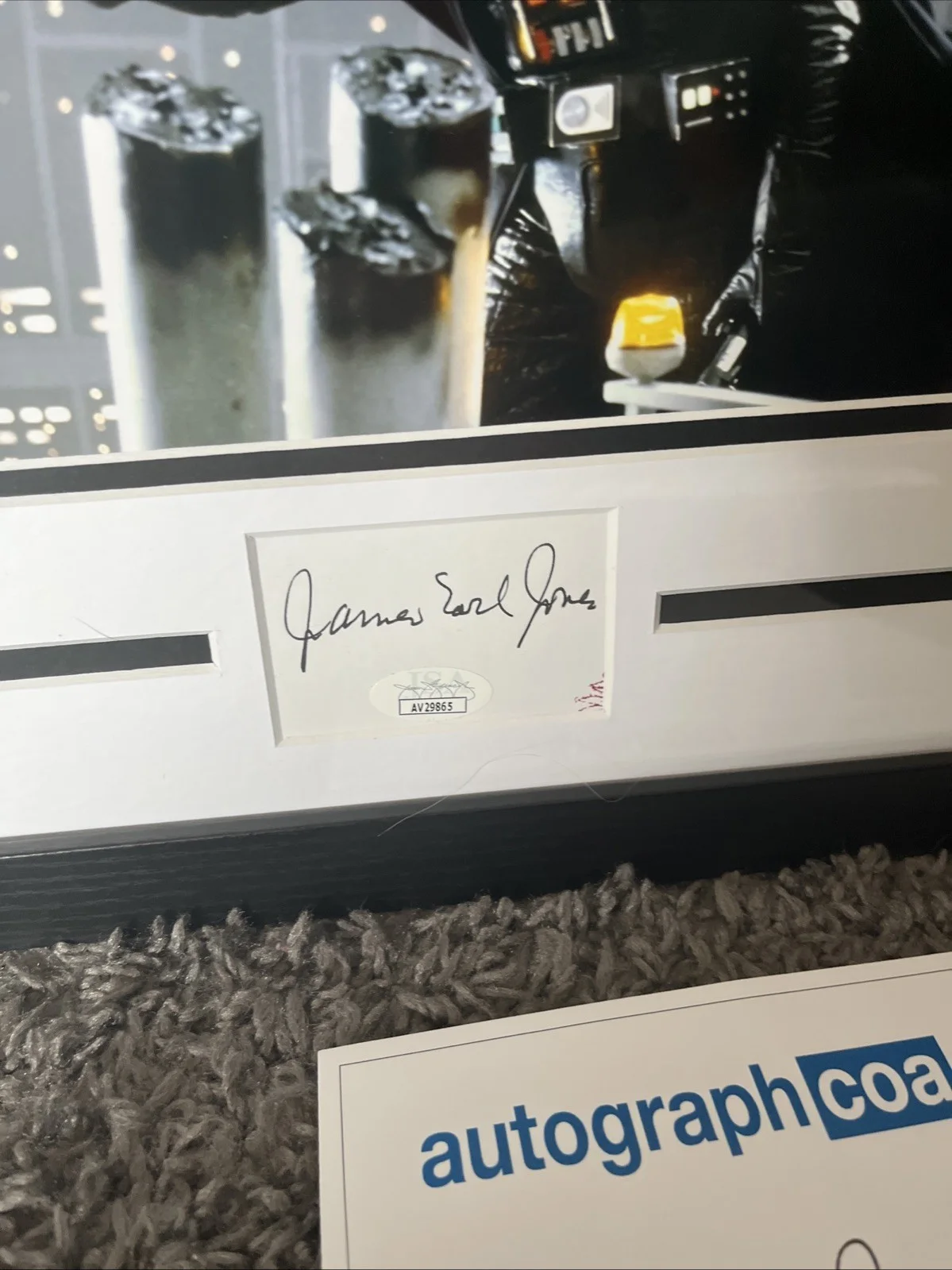 James Earl Jones — Star Wars Darth Vader James Earl Jones Autograph Signed 11x14 Framed Photo ACOA, image 3