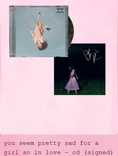 Olivia Rodrigo SIGNED CD you seem pretty sad for a girl in love (PRESALE), изображение 3
