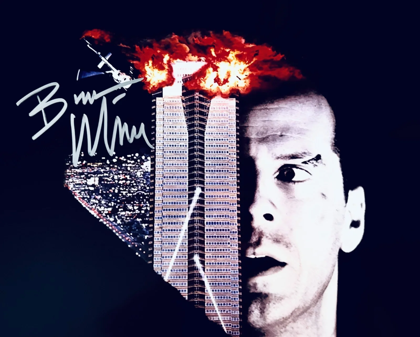 Bruce Willis — Bruce Willis Signed•Autographed Stunning•1988•*DIE HARD* 8x10 Color Photo w/ COA