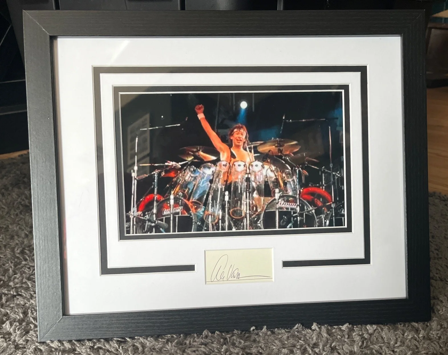 Alex Van Halen — Alex Van Halen Autographed Signed 11x14 Framed Photo DISPLAY RARE ACOA MATTED
