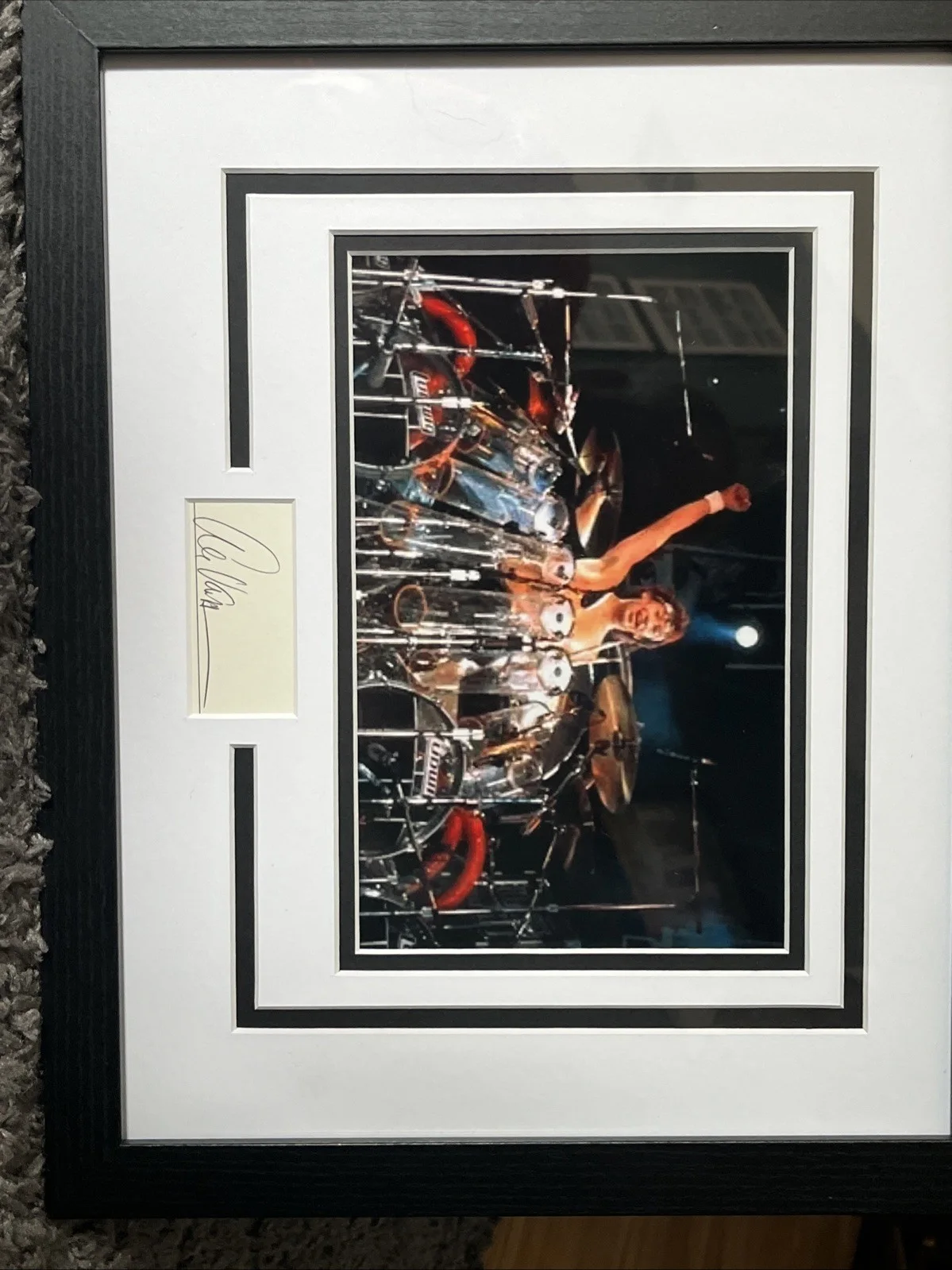 Alex Van Halen — Alex Van Halen Autographed Signed 11x14 Framed Photo DISPLAY RARE ACOA MATTED, изображение 2