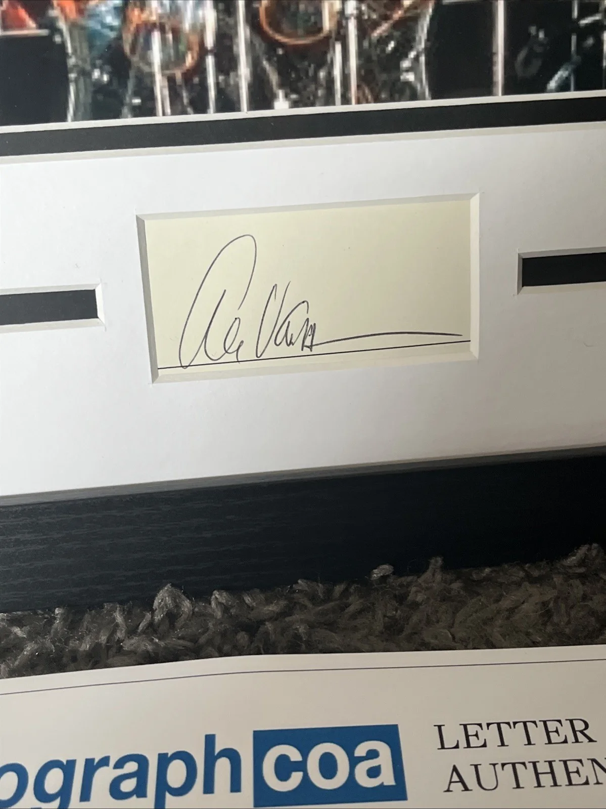 Alex Van Halen — Alex Van Halen Autographed Signed 11x14 Framed Photo DISPLAY RARE ACOA MATTED, изображение 4