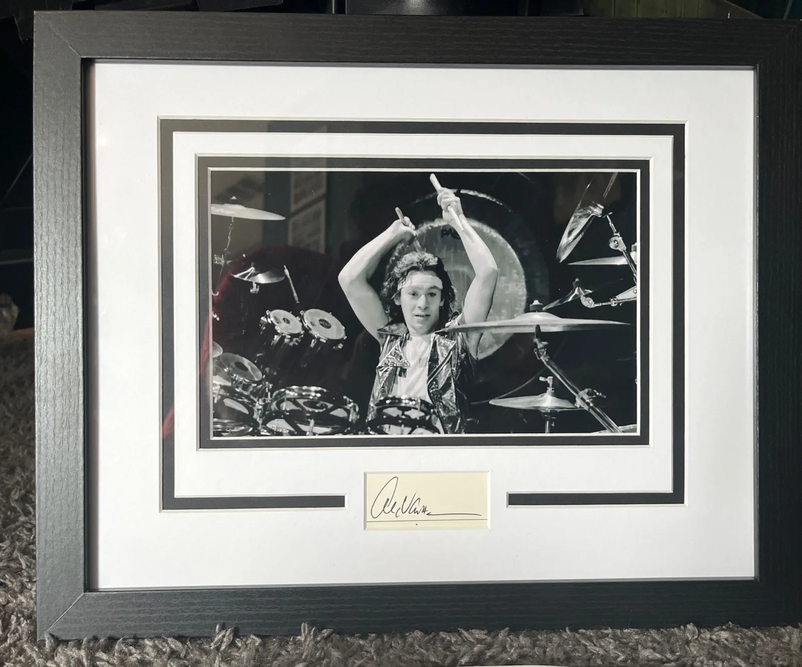 Alex Van Halen — Alex Van Halen Autographed Signed 11x14 Framed Photo DISPLAY RARE ACOA MATTED, изображение 5