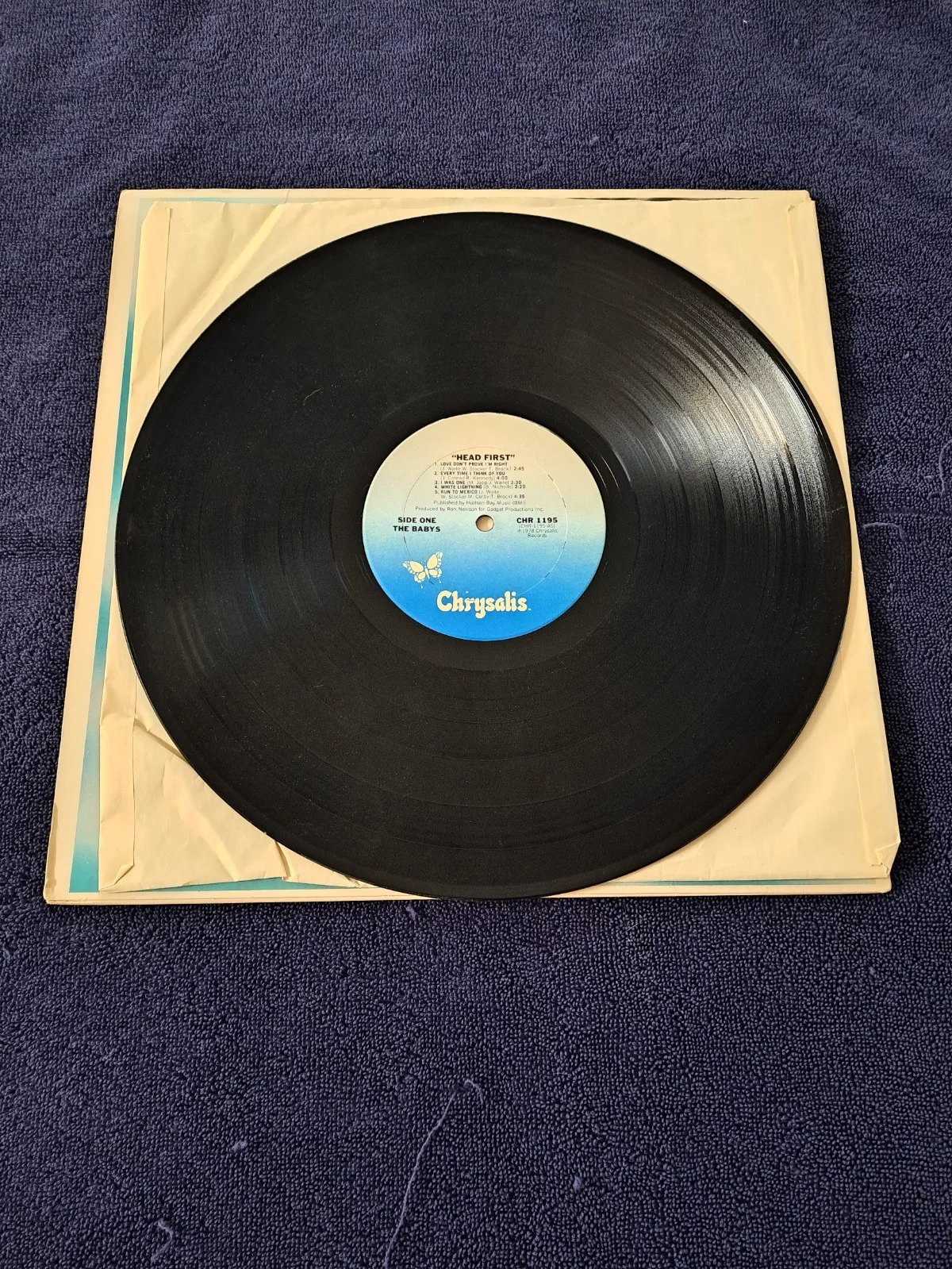 JOHN WAITE SIGNED THE BABYS "HEAD FIRST" LP VINYL JSA COA, image 5