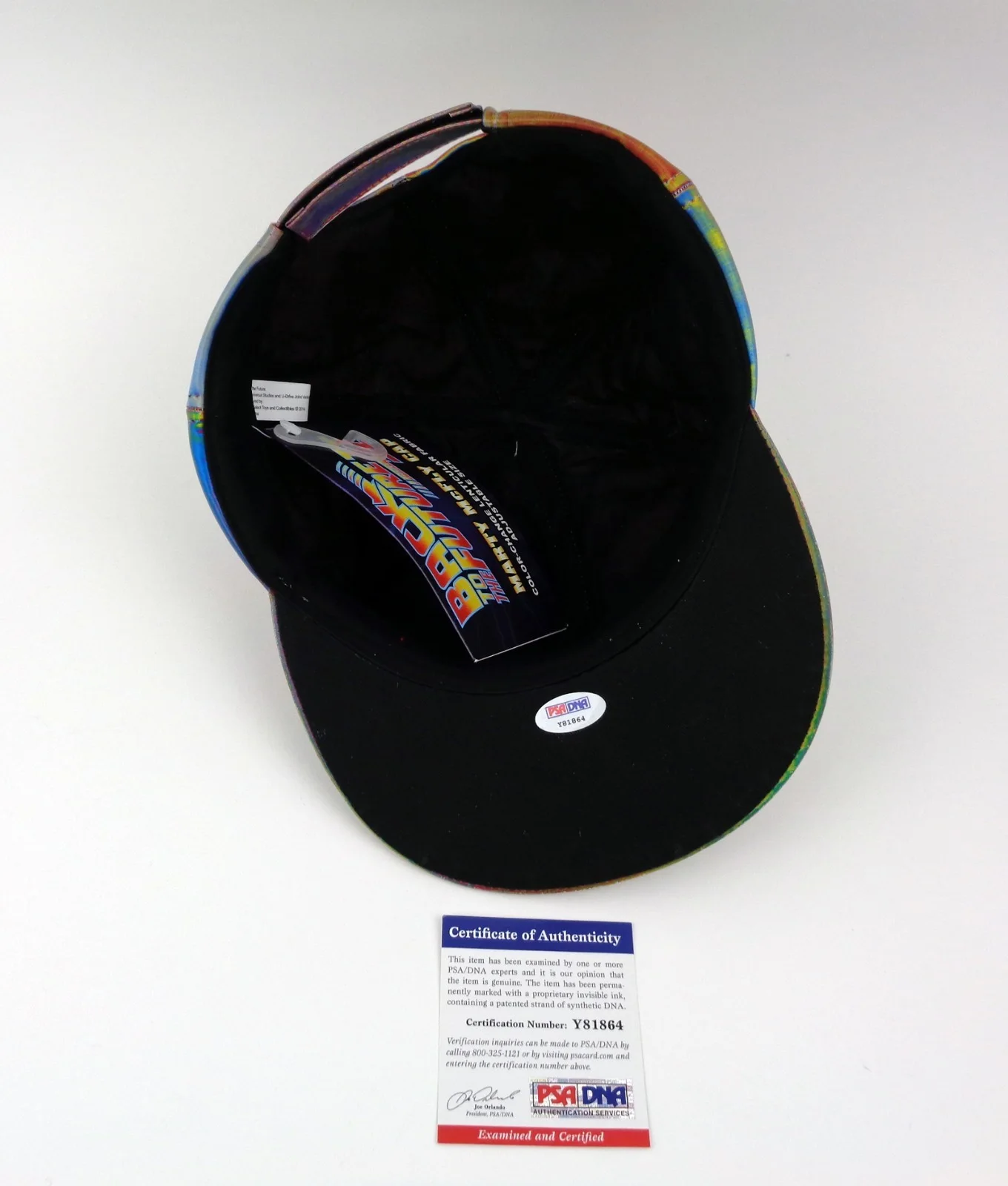Michael J Fox — Michael J Fox Back To The Future Signed Autograph Marty McFly Hat PSA/DNA COA, image 2
