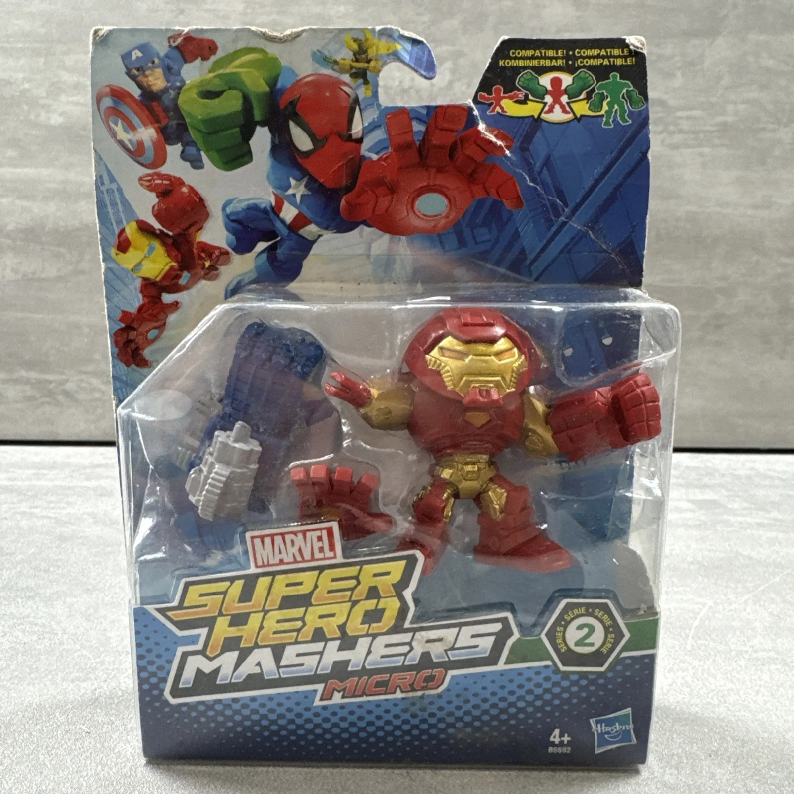 Hasbro Marvel Super Hero Mashers Micro Series 2 Marvel Hulk Buster *NEW*, image 2