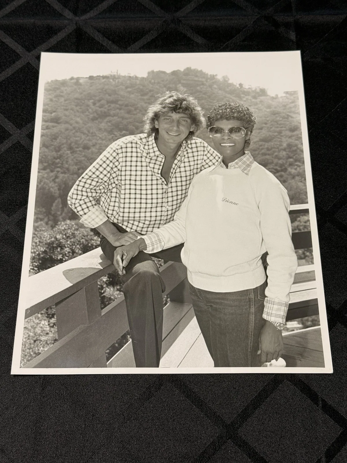Vintage Barry Manilow & Dionne Warwick 8x10 Promo Photo 1979 Clean Archive, изображение 2