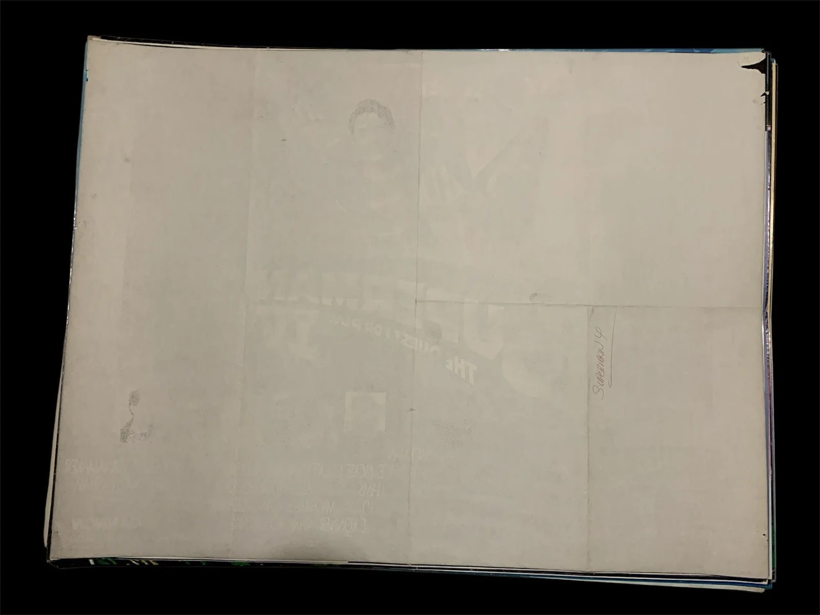 Superman IV 1987 Original Uk Quad Poster Folded Christopher Reeves, image 4