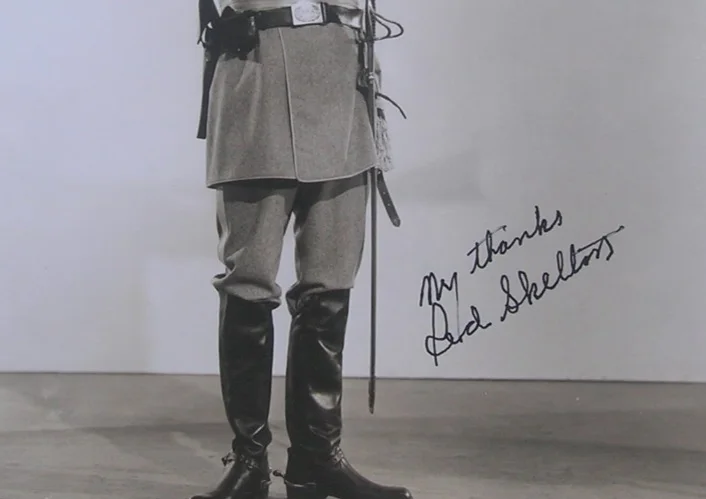 RED SKELTON — RED SKELTON "WHISTLING IN DIXIE" VINTAGE AUTOGRAPH MOVIE STILL, image 2