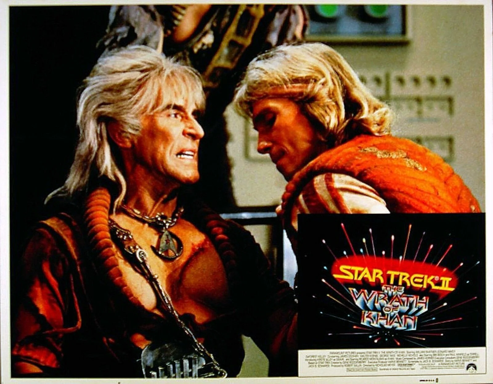 STAR TREK II 1982 Ricardo Montalban, Paul Winfield 3 LOBBY CARDS, изображение 2