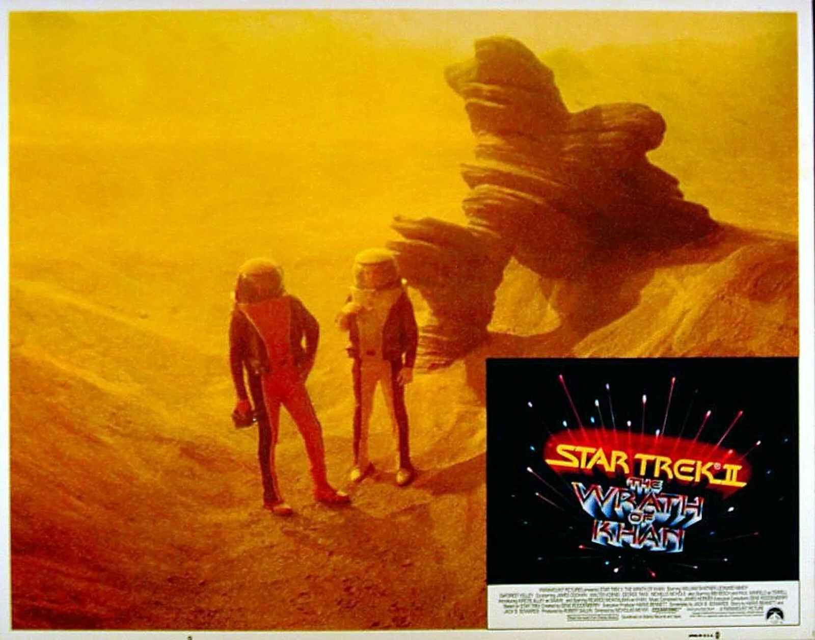 STAR TREK II 1982 Ricardo Montalban, Paul Winfield 3 LOBBY CARDS, изображение 3